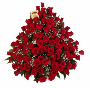 .Arreglo 100 Rosas #00138