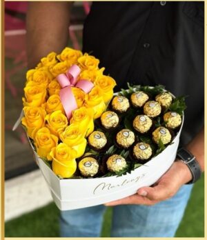 .Arreglo Frutal Rosas #0157