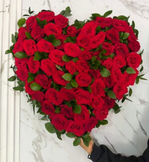 *.corazon rosas rojas  #0164